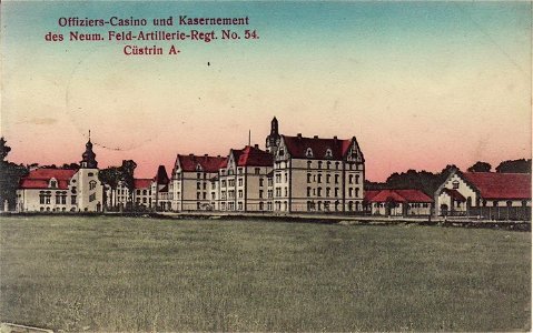 FAR 54 Casino in Cüstrin, Postkarte von vor 1914