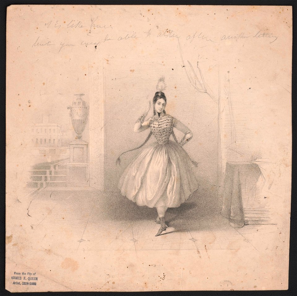 Fanny Elssler music sheet cover LCCN2014649348
