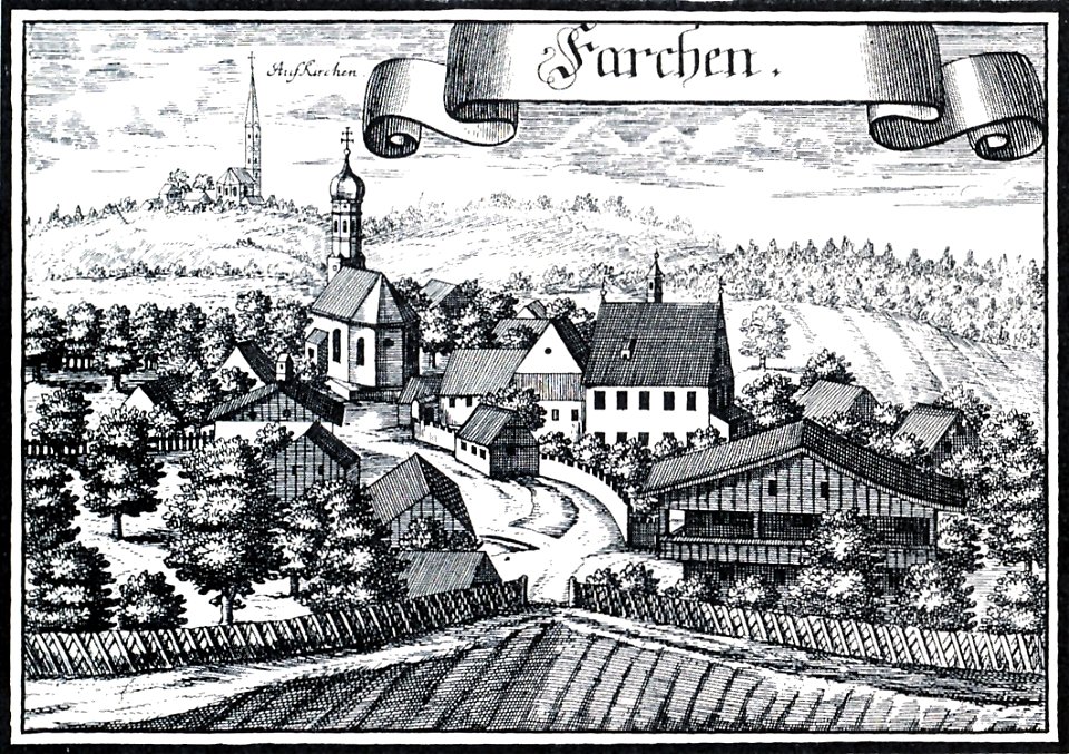 Farchach - Kupferstich von Michael Wening