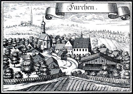 Farchach - Kupferstich von Michael Wening