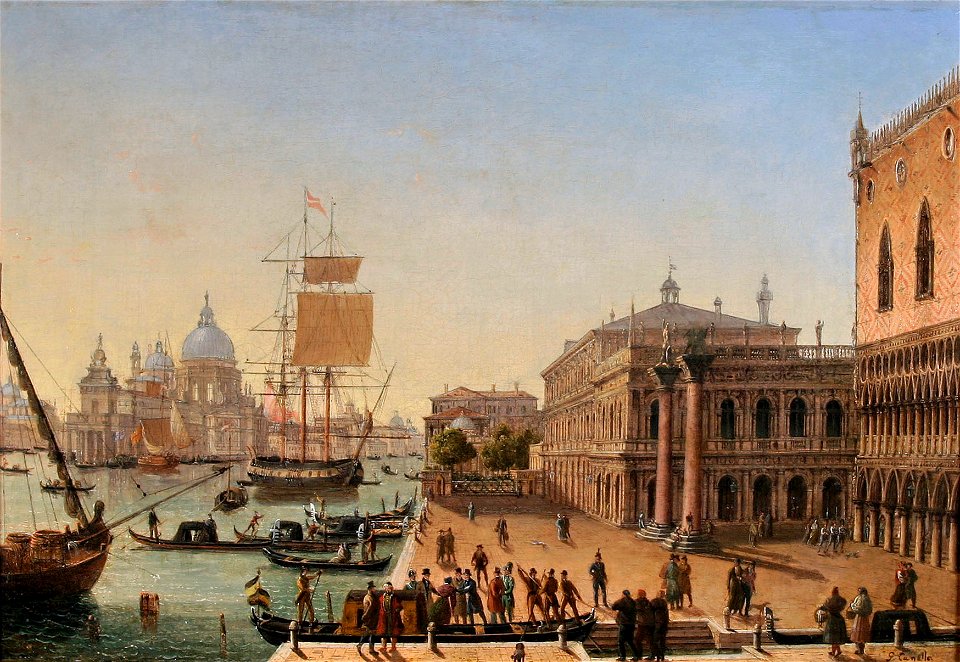 Farewell, Leaving the Doge's Palace, Venice by Giuseppe Canella