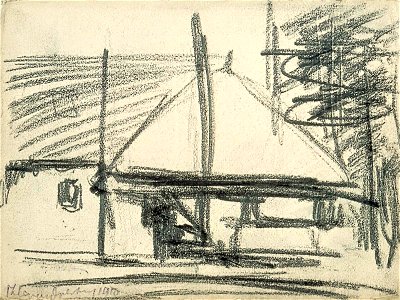 Farmhouse with Haystack by Theo van Doesburg Centraal Museum AB4528