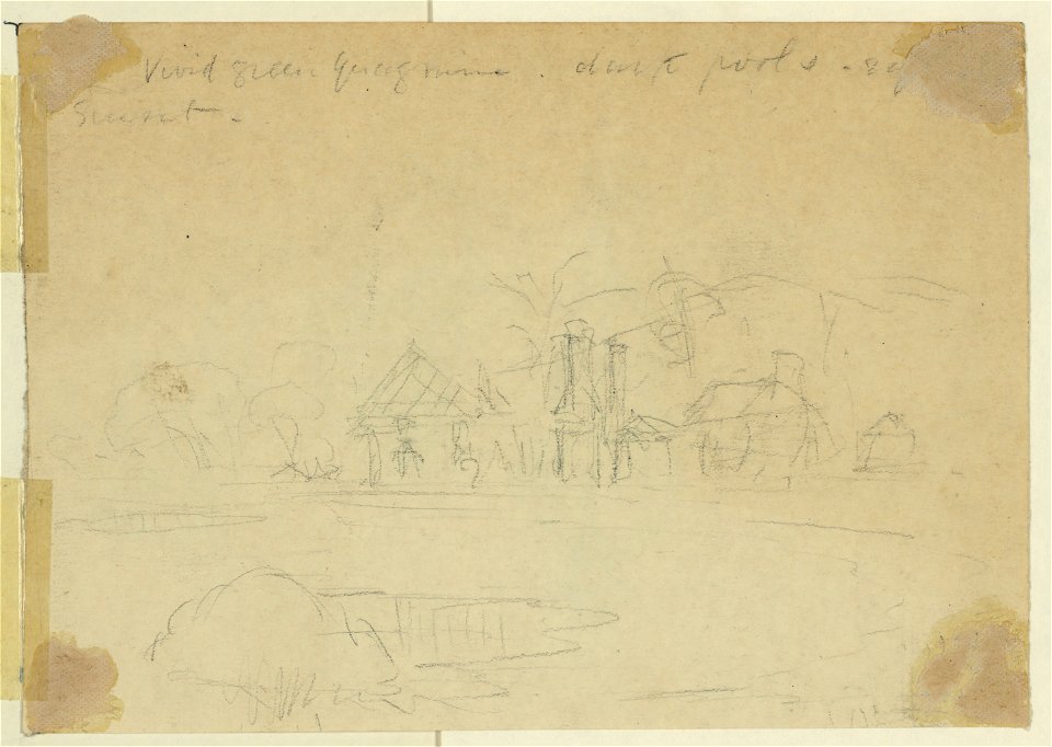 Farmhouses by a pond LCCN2004660844