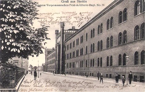 FAR 38 in Stettin, Postkarte von vor 1914