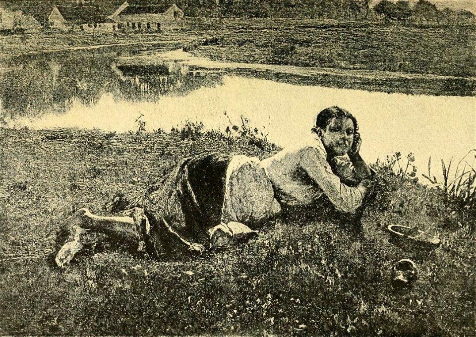 Farniente - Souvenir des Flandres (c. 1886). Par Evariste Carpentier