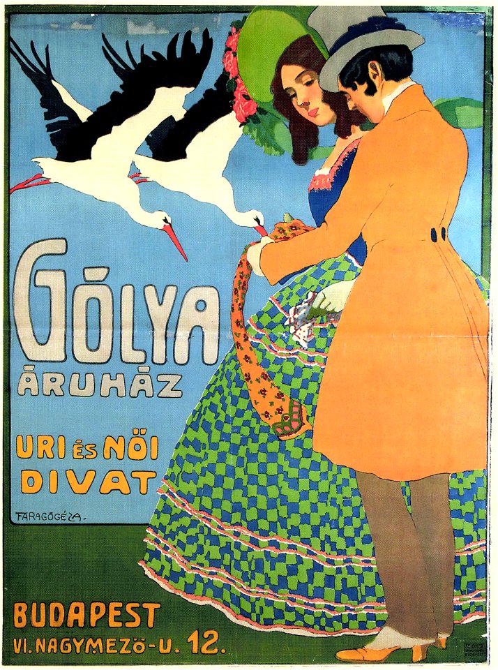 Faragó Gólya áruház c.1900