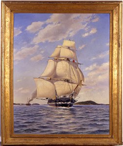 Fartygsporträtt-Fregatt - Sjöhistoriska museet - O 03964