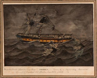 Fartygsporträtt-Fregatt - Sjöhistoriska museet - S 2748