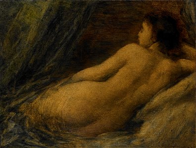 Henri Fantin-Latour - Liggende naakte vrouw. Free illustration for personal and commercial use.