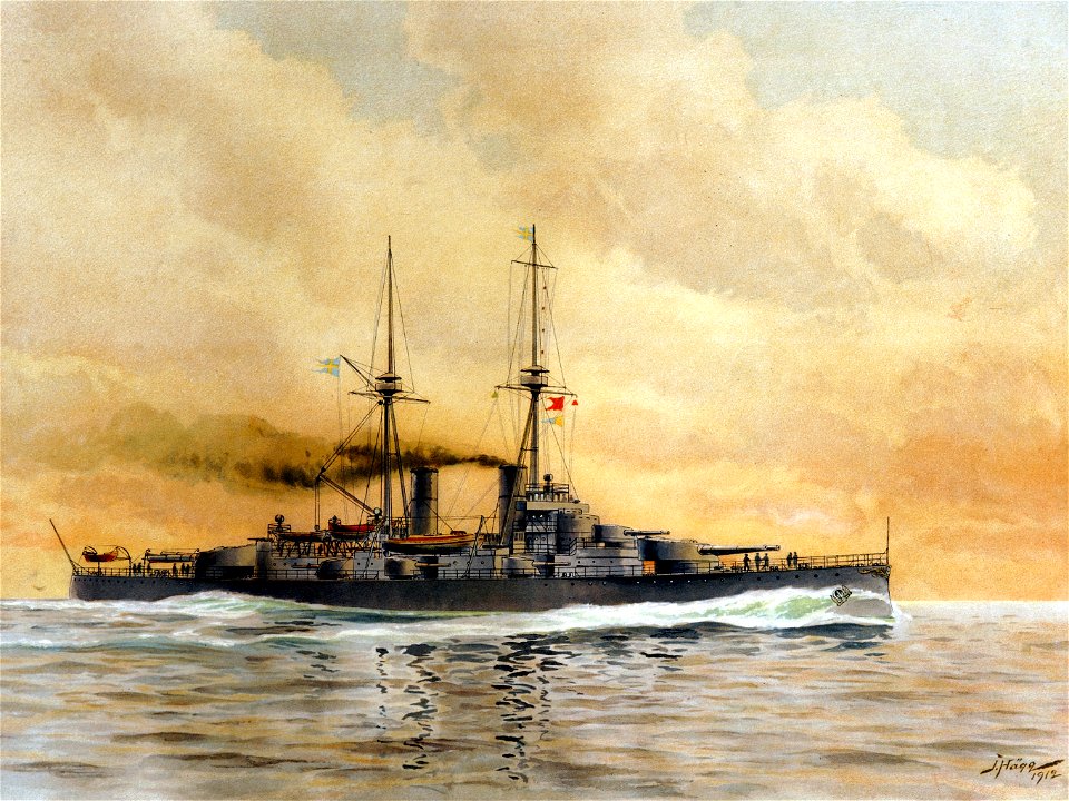 Fartygsporträtt-HMS SVERIGE
