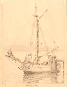 Fartygsporträtt-Jakt - Sjöhistoriska museet - S 0980