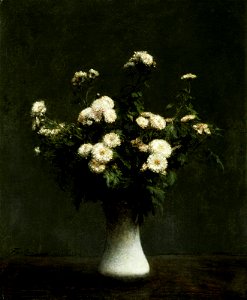 Henri Fantin-Latour - Vase of Chrysanthemums - 71.14 - Museum of Fine Arts
