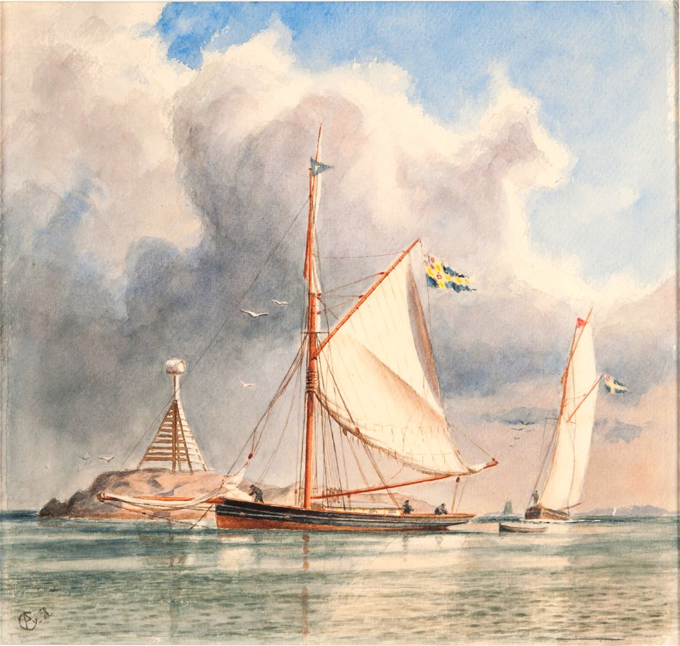 Fartygsporträtt-Kutter, Kutter, segelkuttrar - Sjöhistoriska museet - S 1813