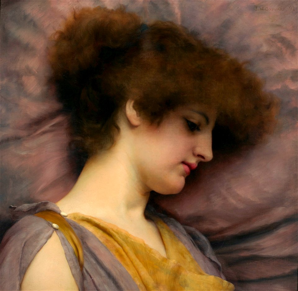 Far away thoughts, by John William Godward