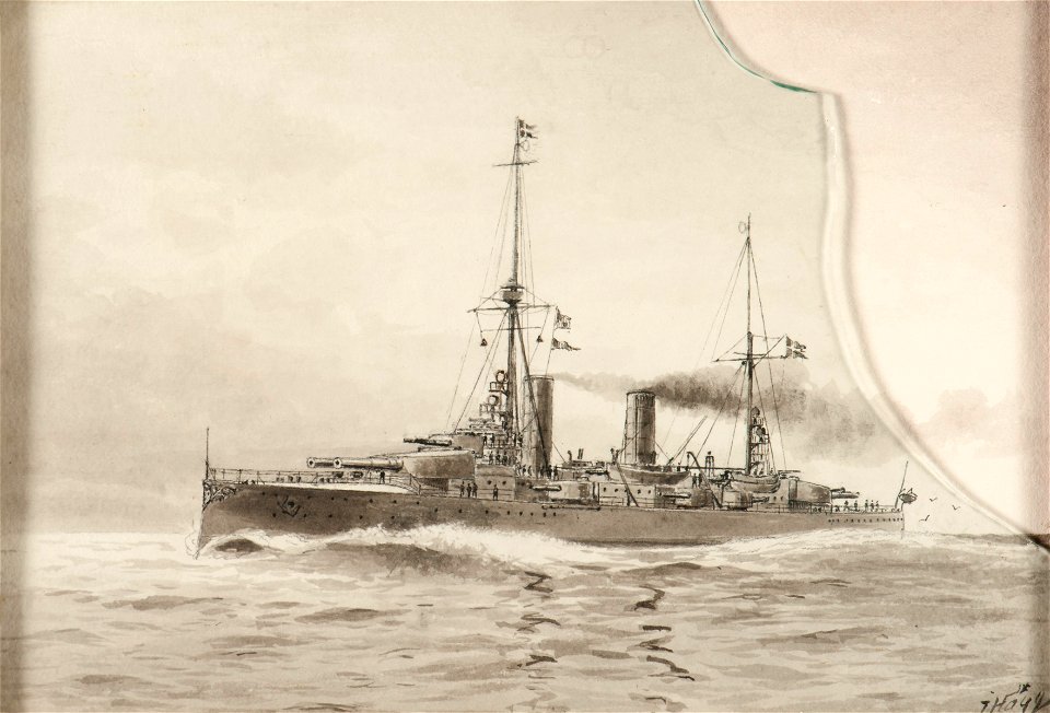 Fartygsporträtt-Pansarskepp - Sjöhistoriska museet - O 04150