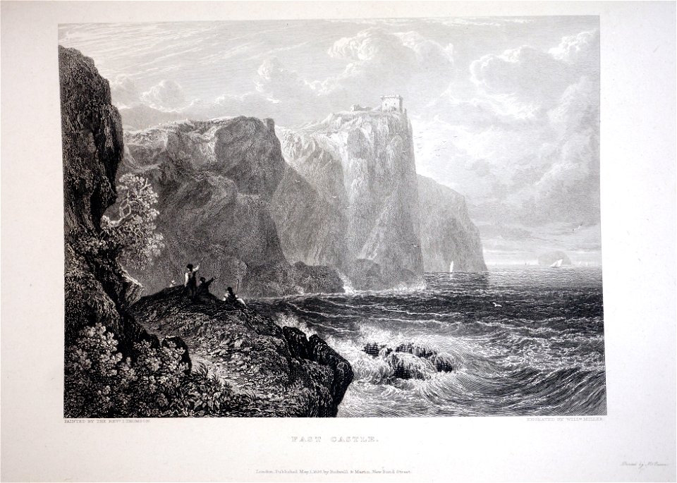 Fast castle by William Miller after Rev J Thomson