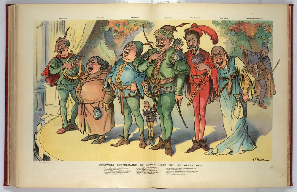 Farewell performance by Robbin' Hood and his merry men - J.S. Pughe. LCCN2011645765