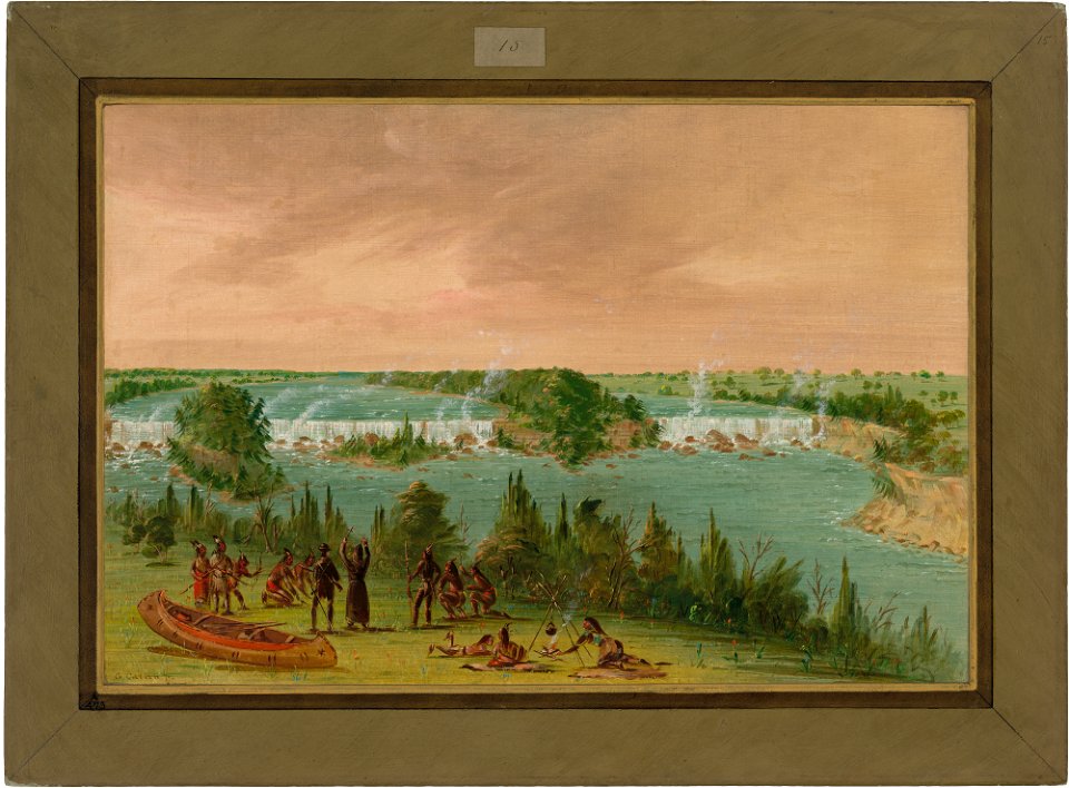 Father Hennepin and Companions at the Falls of St. Anthony. May 1, 1680 C17076