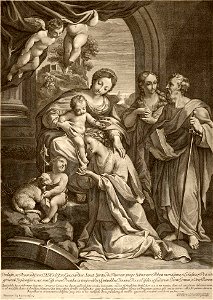 Farjat - Carracci - Couronnement de sainte Catherine
