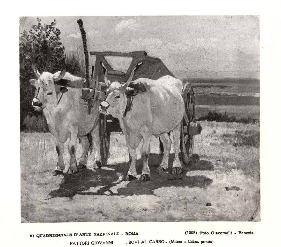 Fattori - Carro di buoi, Collezione F. Riblet