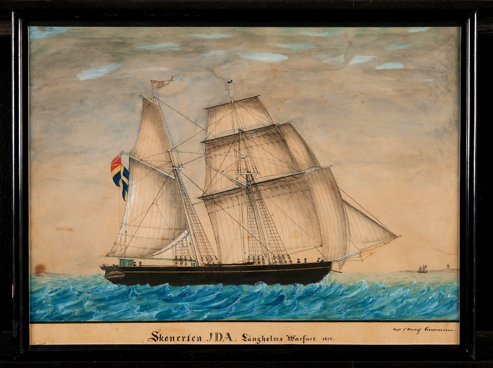 Fartygsporträtt-IDA - Sjöhistoriska museet - S 0085