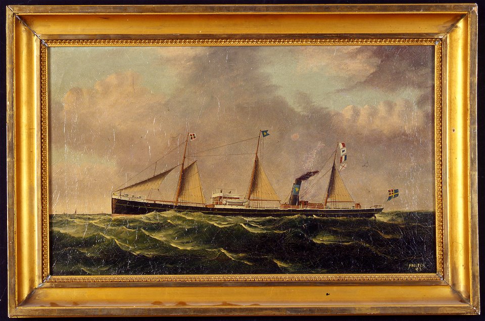 Fartygsporträtt-Lastångfartyg - Sjöhistoriska museet - S 1372
