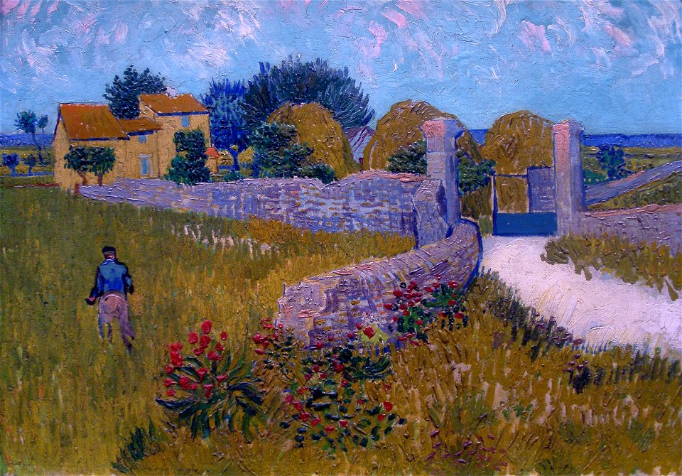Farmhouse in Provence-1888-Vincent van Gogh