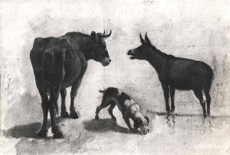 Fattori - Mucca, asino e cane, Ubicazione sconosciuta