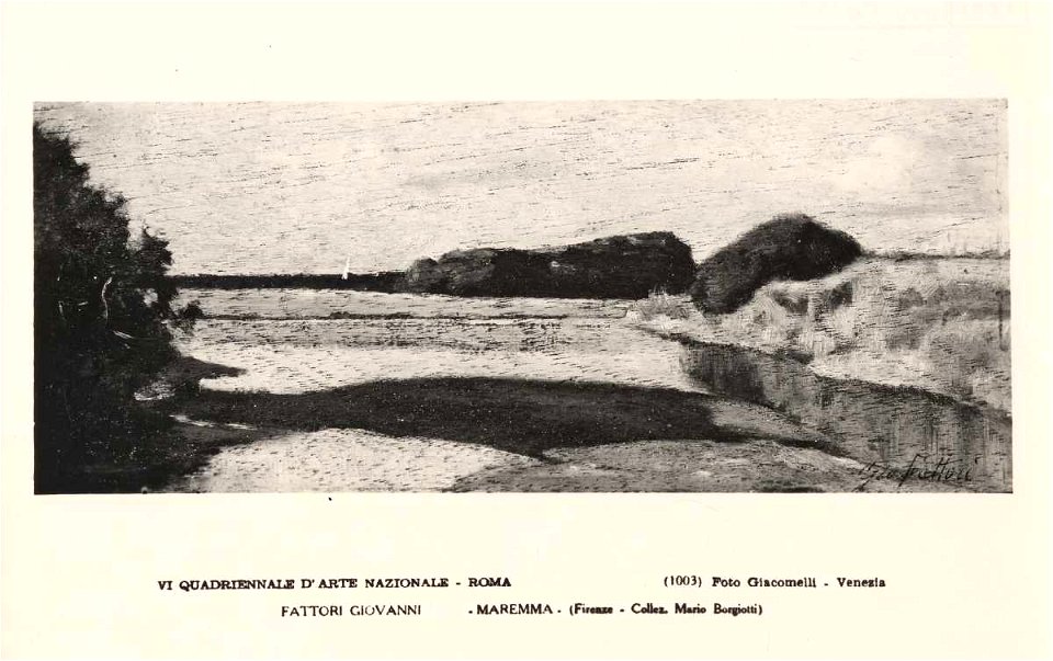 Fattori - Paesaggio, Collezione M. Borgiotti