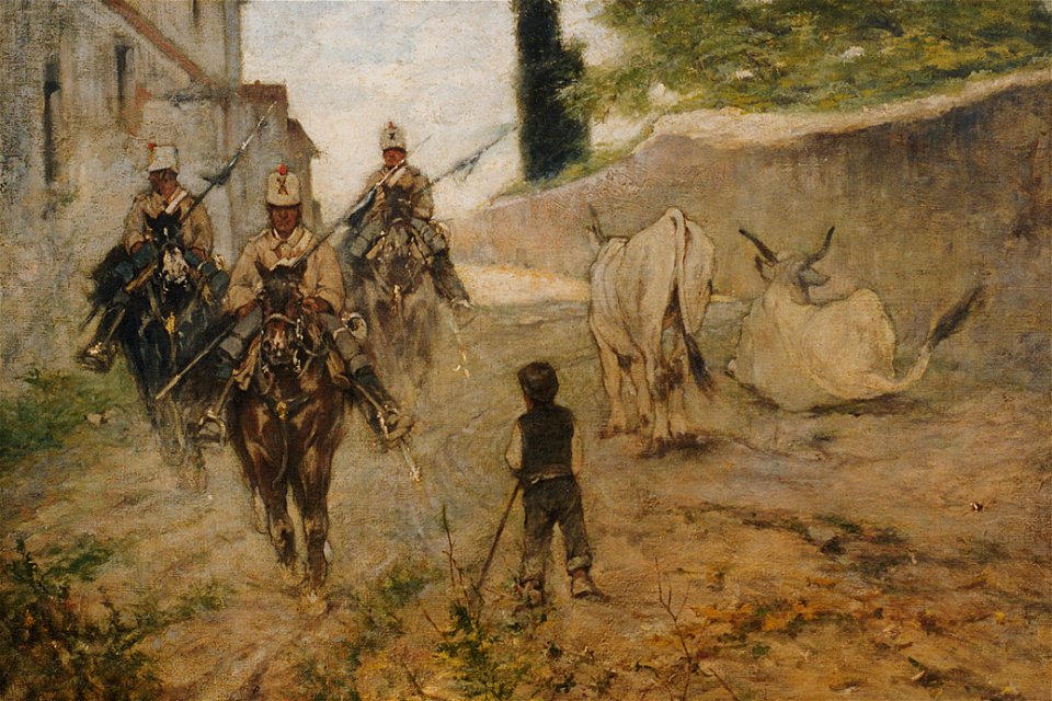Fattori - Pattuglia di cavalleggeri, 1885-1890