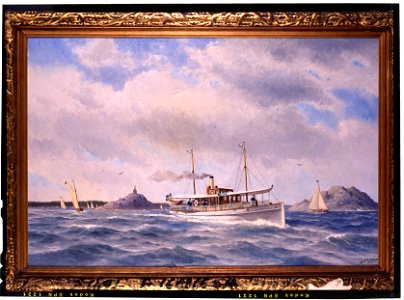 Fartygsporträtt-Ånglustjakt - Sjöhistoriska museet - S 1801