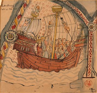 Fartygsavbildning - Sjöhistoriska museet - O 09505