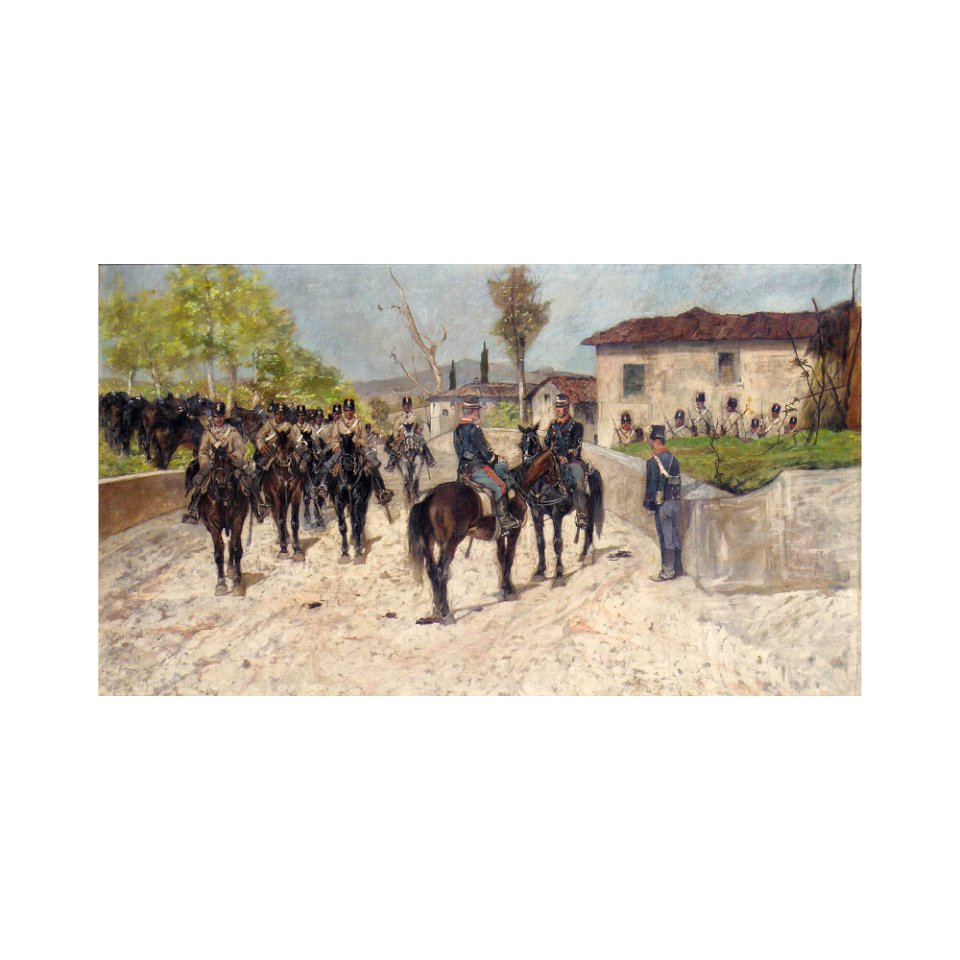 Fattori - SOSTA DI CAVALLERIA, lot.250