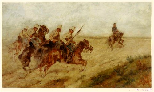 Fattori - Soldati a cavallo, 97306, Ubicazione sconosciuta, 97306