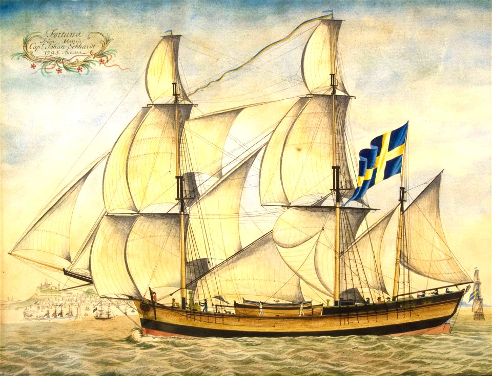 Fartygsporträtt-FORTUNA - Sjöhistoriska museet - S 4908