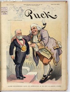 Father Knickerbocker shows his appreciation of his best all-around citizen - Keppler. LCCN2010651474