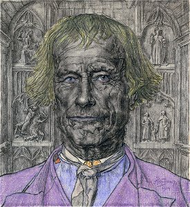 Father of the Church, by Jan Toorop. Free illustration for personal and commercial use.
