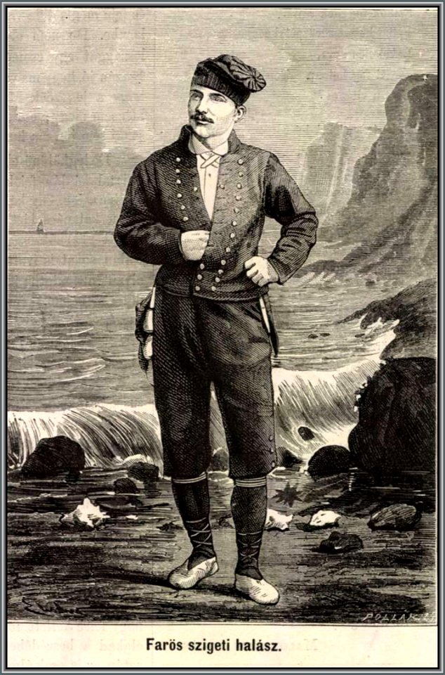 Faröe szigeti halász. Mo. és a Nagyvilág, 1877