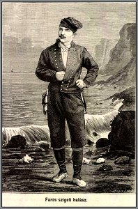 Faröe szigeti halász. Mo. és a Nagyvilág, 1877