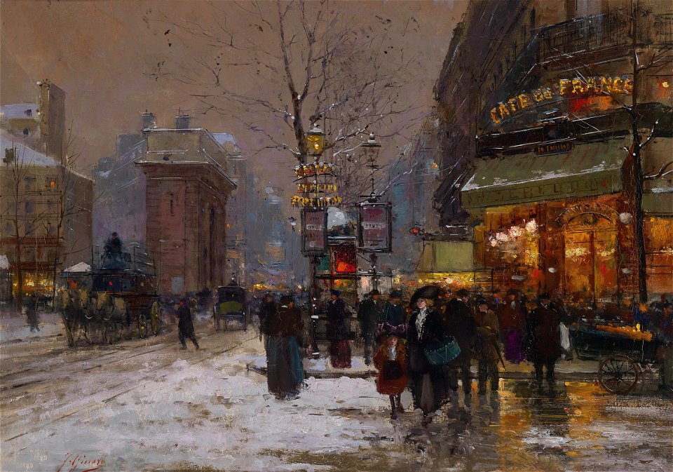 Fausto Giusto Pariser Winterszene