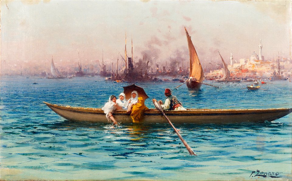 Fausto Zonaro - Amusement on the Caique - Google Art Project