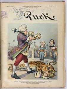 Father Knickerbocker's fight for a sensible Sunday law - J.S. Pughe. LCCN2010651487