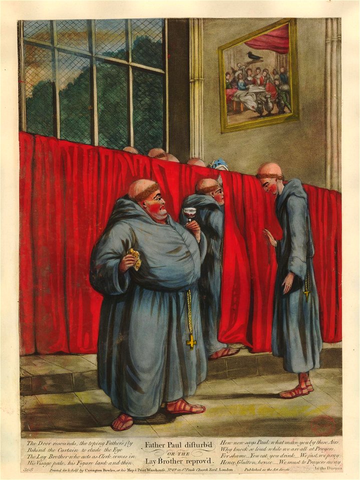 Father Paul disturb'd or the Lay-Brother reprov'd (BM 1935,0522.1.218)