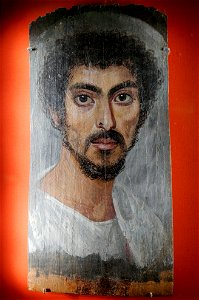 Fayum portrait Met 09.181.2. Free illustration for personal and commercial use.
