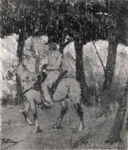Fattori - Soldato a cavallo, Galleria Manzoni