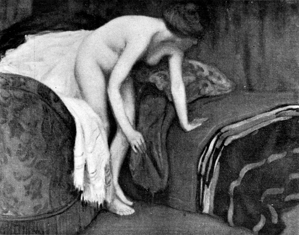 FC Frieseke - Femme nue dans un intérieur
