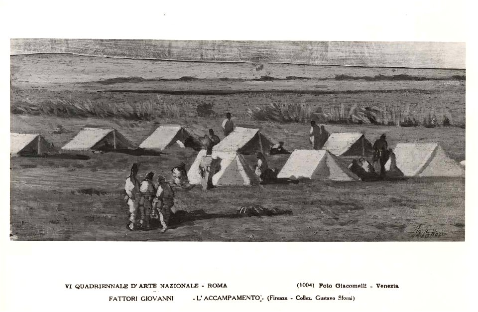 Fattori - Accampamento di soldati, Collezione G. Sforni