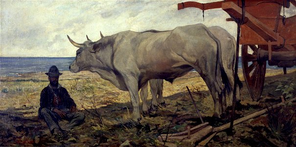 Fattori - The Rest (The Red Cart), 1887, 2282