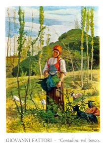 Fattori - Contadina nel bosco, Galleria Manzoni