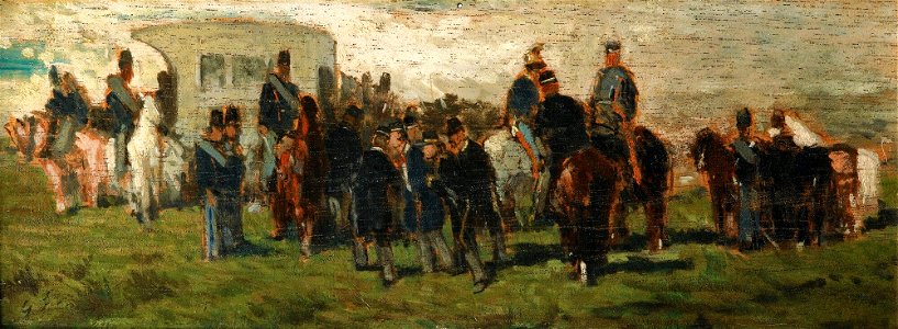 Fattori - LA HALTE DES MILITAIRES, lot.88